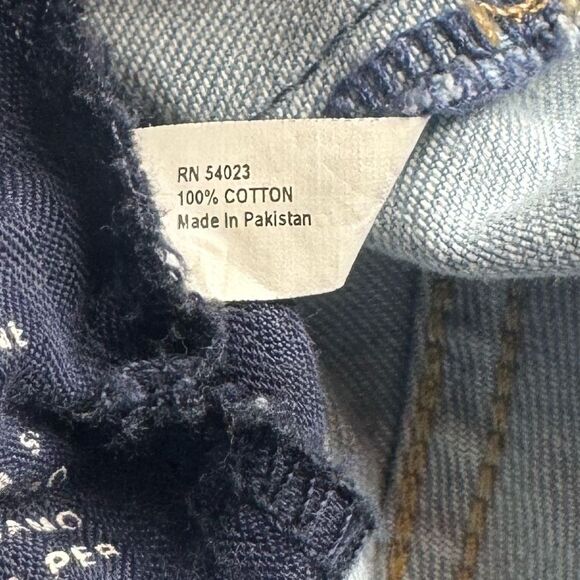 GAP 1969 Blue Jean Shorts size 25 light wash no rips - Picture 7 of 8